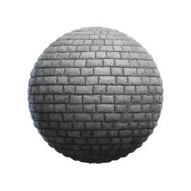 Grey stone slab wall 2